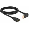 Delock DisplayPort Verlängerungskabel Stecker 90° oben gewinkelt zu Buchse 8K 60 Hz 2 m