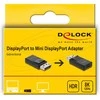 Delock DisplayPort zu Mini DisplayPort Adapteris 8K mit HDR und HDCP Unterstützung - bidirektional
