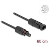 Delock DL4 Solar Flachbandkabel Stecker zu Buchse 60 cm juodas