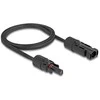 Delock DL4 Solar Flachbandkabel Stecker zu Buchse 1 m juodas