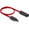 Delock DL4 Solar Flachbandkabel Stecker zu Buchse 60 cm raudona