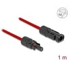 Delock DL4 Solar Flachbandkabel Stecker zu Buchse 1 m raudona