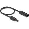 Delock DL4 Solar Flachbandkabel Stecker zu Buchse 60 cm juodas
