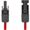 Delock DL4 Solar Flachbandkabel Stecker zu Buchse 1 m raudona