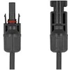 Delock DL4 Solar Flachbandkabel Stecker zu Buchse 60 cm juodas