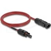 Delock DL4 Solar Kabelis 4 mm² Stecker zu Buchse 1 m raudona