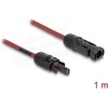 Delock DL4 Solar Kabelis 6 mm² Stecker zu Buchse 1 m raudona
