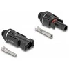 Delock DL4 Solar Konnektoren zum Crimpen, Stecker und Buchse, juodas 2 vnt.
