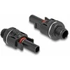 Delock DL4 Solar Konnektoren zum Crimpen, Stecker und Buchse, juodas 2 vnt.