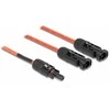 Delock DL4 Solar Splitter Kabelis 1 x Buchse zu 2 x Stecker 30 cm raudona