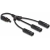 Delock DL4 Solar Splitter Kabelis 1 x Buchse zu 3 x Stecker 35 cm juodas
