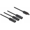 Delock DL4 Solar Splitter Kabelis 1 x Buchse zu 3 x Stecker 35 cm juodas