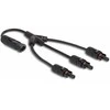 Delock DL4 Solar Splitter Kabelis 1 x Stecker zu 3 x Buchse 35 cm juodas