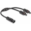 Delock DL4 Solar Splitter Kabelis 1 x Stecker zu 2 x Buchse 30 cm juodas