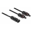Delock DL4 Solar Splitter Kabelis 1 x Stecker zu 2 x Buchse 30 cm juodas