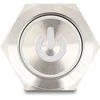 Delock Druckschalter zum Einbau 22 mm 6 x Lötanschluss LED baltas Powersymbol + Ring