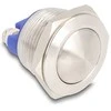 Delock Drucktaster zum Einbau 19 mm 2 x Schraubklemme Taster gewölbt