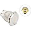 Delock Drucktaster zum Einbau 19 mm 4 x Schraubklemme LED gelb