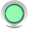 Delock Drucktaster zum Einbau 22 mm 5 x Lötanschluss Taster flach Kunststoff LED grün