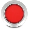 Delock Drucktaster zum Einbau 22 mm 5 x Lötanschluss Taster flach Plastik LED raudona