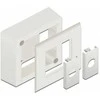 Delock paviršiuje montuojamas korpusas Easy 45 moduliams 82 x 82 mm, baltas
