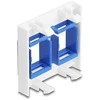 Delock Easy 45 Modul mit zwei Keystone Halterungen 45 x 45 mm, baltas / blau