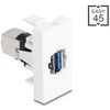 Delock Easy 45 Modul USB 5 Gbps Typ-A Buchse zu USB 5 Gbps Typ-B Buchse baltas