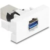 Delock Easy 45 Modul USB 5 Gbps Typ-A Buchse zu USB 5 Gbps Typ-B Buchse baltas