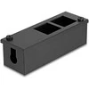 Delock Easy 45 Modulträger für Tisch- oder Wandmontage - 4 Port (22,5 x 45 mm) oder 2 Port (45 x 45 mm), Metall, juodas