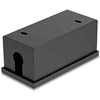 Delock Easy 45 Modulträger für Tisch- oder Wandmontage - 2 Port (22,5 x 45 mm) oder 1 Port (45 x 45 mm), Metall, juodas