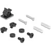 Delock Easy 45 Modulträger für Tisch- oder Wandmontage - 4 Port (22,5 x 45 mm) oder 2 Port (45 x 45 mm), Metall, juodas