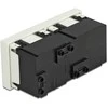 Delock Easy 45 Schutzkontakt-Steckdose 2-fach 45°-Anordnung 45 x 45 mm