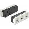 Delock Easy 45 Schutzkontakt-Steckdose 3-fach 45°-Anordnung 45 x 45 mm 5 Stück