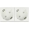 Delock Easy 45 Schutzkontakt-Steckdose 45°-Anordnung 2-fach erweiterbar 45 x 45 mm