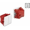Delock Easy 45 Wippschalter 2fach 45 x 45 mm, baltas