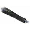 Delock EMV Abschirmgeflechtschlauch mit Klettverschluss hitzebeständig 1 m x 20 mm juodas