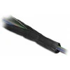 Delock EMV Abschirmgeflechtschlauch mit Klettverschluss hitzebeständig 1 m x 16 mm juodas