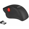 Pelė Delock 12598 - dešinei rankai - Vertical design - Bluetooth+USB Type-A - 1600 DPI - Juodas,Raudona