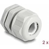 Delock EX-Kabelverschraubung M20 grau 2 vnt.