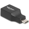 Delock Externe USB Garso plokštė mit USB Type-C™ Stecker auf 2 x 3,5 mm Klinkenbuchse Plug &amp; Play Audio Adapteris juodas
