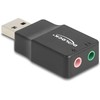 Karta dźwiękowa Delock Zewnętrzna karta dźwiękowa USB Delock (66634) – Juoda