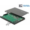 Delock 42609 - SSD enclosure - M.2 - PCI Express - 10 Gbit/s - USB connectivity - Juodas