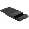 Delock 42011 - HDD/SSD enclosure - 2.5" - Serial ATA III - 5 Gbit/s - USB connectivity - Juodas