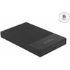 Delock 42011 - HDD/SSD enclosure - 2.5" - Serial ATA III - 5 Gbit/s - USB connectivity - Juodas