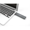 Delock Externes Gehäuse M.2 NVMe PCle SSD, SATA SSD (grau, mit USB Typ A-Stecker)