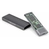 Delock Externes USB Type-C Combo Gehäuse für M.2 NVMe PCIe oder SATA SSD