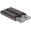 Delock Externes USB Type-C Dual Combo Gehäuse für 2 x M.2 N (grau)