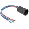 Delock Fassung für 19 mm 3 Pin Taster oder Schalter