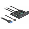 Šakotuvas Delock Front Panel 3.5? USB 5 Gbps 2 x USB Typ-A + HD-Audio (64150)