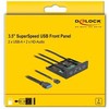Šakotuvas Delock Front Panel 3.5? USB 5 Gbps 2 x USB Typ-A + HD-Audio (64150)